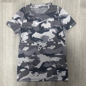 Nike Camo Tee in Black and Gray